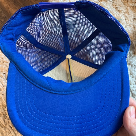 Vintage Makita Trucker Hat Snapback Mesh Rope Blue & White Tools Workwear - Picture 4 of 5